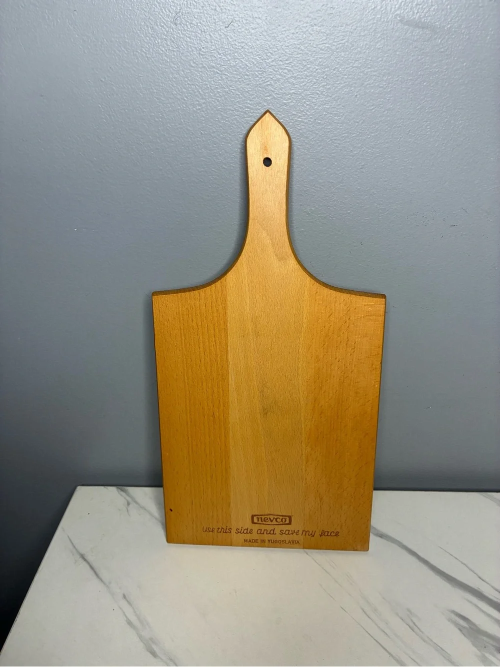Vintage Nevco Irish Stew Wooden Cutting Board Made in Yugoslavia Wall Decor